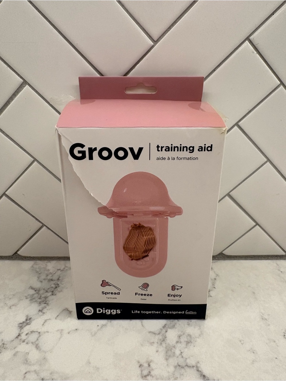 Groov Training Aid Spreader - Dusty Pink NIB